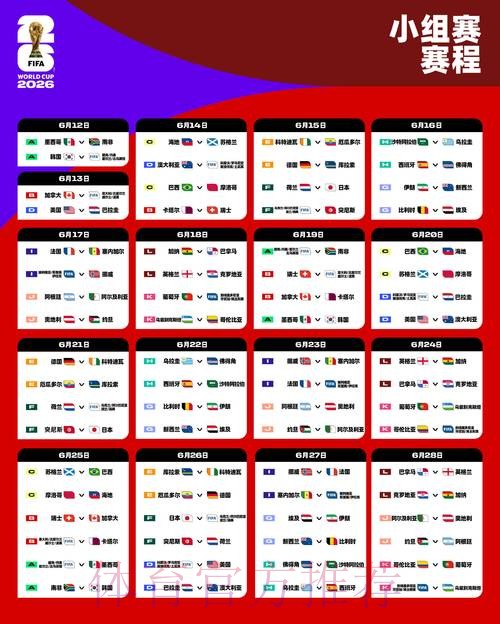 2026世界杯赛程高清版完整安排怎么看 2026世界杯赛程高清版完整安排怎么看